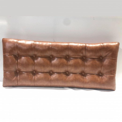 Handmade 2-inch Custom Leather Tufted Bench Cushion With Buttons - Etsy