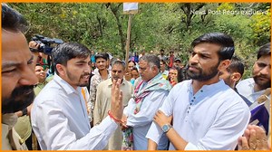 21K views · 710 reactions | Talwara Migrants Protesting for Basic Rights , Karandeep singh Lead's the Protest , Tehsildar assured to resolve issues in quick time | News Post Reasi | Facebook