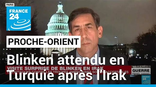 25K views · 466 reactions | Le secrétaire d'État américain Antony Blinken arrive en Turquie lundi pour tenter d'apaiser la colère de l'un des alliés les plus stratégiques mais les plus difficiles de Washington, en pleine guerre à Gaza. Les explications de Matthieu Mabin, correspondant France 24 à Washington. #Blinken #Irak #Turquie | Frank 24 News | Facebook