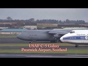 USAF C-5A Galaxy and C-5M Super Galaxy - Prestwick Airport