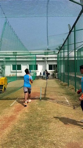 Pure Batting Class on Display as the Batter Showcases Clean, Controlled and Powerful Shots in Nets