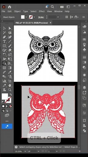 Quick trick: How to invert Vector Design Colours in Adobe Illustrator! 🔄✨