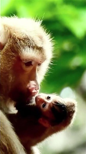 The Sweetest Bond Between a Mother Monkey and Her Baby