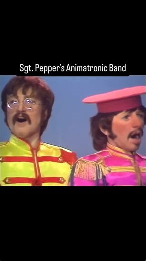BACTON® on Instagram: "The Sgt. Pepper’s Animatronic Band was birthed by a group of hobbyists who repurposed old animatronics from animatronic loving pizza chains by the likes of ShowBiz Pizza and Charles E. Cheese It was designed as a surreal tribute to The Beatles’ Sgt. Pepper’s Lonely Hearts Club Band album, blending nostalgic 1960s psychedelia with 1980s robotic kitsch and a healthy pinch of nightmare fuel"