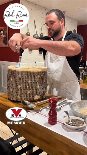 Experience the flavor and flair of Red Room Cafe’s Italian fine dining. Family-owned and operated, Red Room honors generations of Italian culinary tradition in every dish. Now serving table side caccio e Pepe pasta. Cooked and prepared table side in a locatelil cheese wheel. 📍Red Room Cafe • 141 N. Dorset Avenue • Ventnor 🔗https://redroomnj.com/ ☎️609•822•1067 #ventnorbusinessassociation #ventnornj #memberspotlight #vba #italianrestaurant | Ventnor Business Association