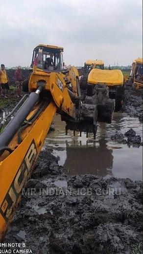 JCB Backhoe loader got Accident # JCB 3DX Backhoe Failed 🔥#shorts