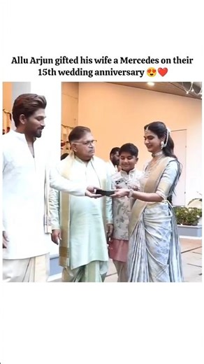 best anniversary gift 😍❤️ #alluarjun #shortsfeed #shorts