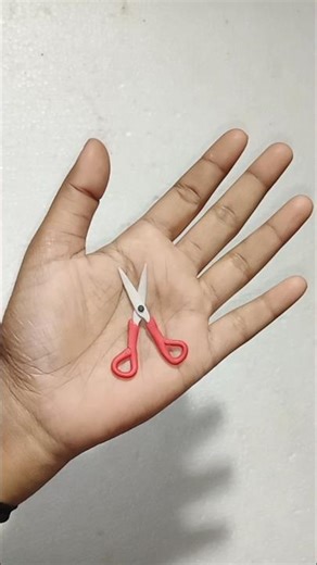 diy miniature scissors making with clay
