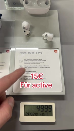 Die Redmi Buds 6 gerade im Hammer Angebot. Die Active Version schon für 15€ #redmi #xiaomi