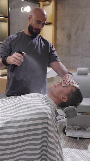 💈(ASMR) Super Relaxing Shave in Dubai #shorts #asmr