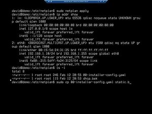Configuring IP address on Ubuntu Server 20