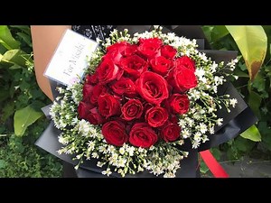 CARA MEMBUAT BUKET BULAT TAMPAK ATAS / HOW TO MAKE ROUND BOUQUET