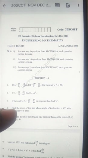 #diploma first year MATHEMATICS #