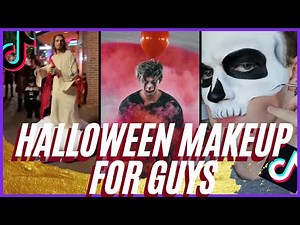 How To Do Horror Scary Halloween Makeup For Guys?🎃Easy Tutorial TikTok Compilation Popular 2020