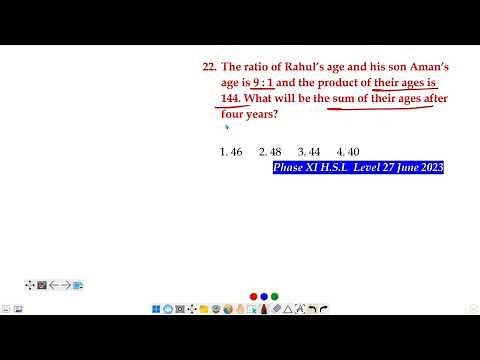 The ratio of Rahul’s age and his son Aman’s age is 9 : 1 and the product of their ages is 144.