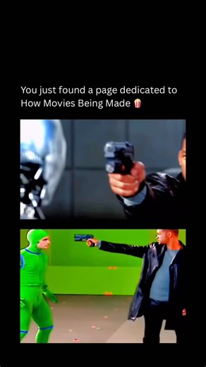 How Movies Being Made on Instagram: "🦹🏻‍♂️ 🍿: This scene from I, Robot shows a massive robot uprising, but most of what you see was created through motion capture, green screens, and CGI. Only a few physical props and actors were present, while digital doubles multiplied them into thousands, carefully synced to camera movement and lighting for realism. Behind the scenes, performers wore green suits to provide reference movement, while practical sets established scale and shadows. Visual effec