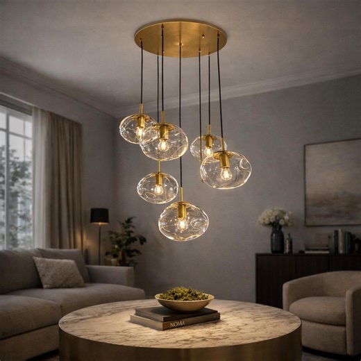 Unique Kitchen Island Lighting Cluster Lights Bubble Glass Pendant Light French Country Kitchen Lightings - Etsy