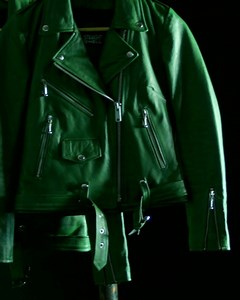 The cactus green Commando leather jacket has arrived. We love this new green leather! | Straight To Hell