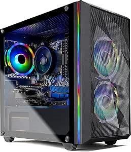 Skytech Gaming Skytech Chronos Mini Gaming PC Desktop - AMD Ryzen 3 3100, NVIDIA GTX 1660 Super 6GB, 16GB DDR4 3200, 500GB SSD, AC Wi-Fi, Windows 10 Home 64-bit