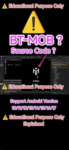 BT-MOB আসলে কী? Android Spy? নাকি শুধু কোড? Security Analysis (Educational) শিক্ষামূলক আপডেট পেতে জয়েন করুন:- https://t.me/anonymousproofficial আরো শিক্ষামূলক আপডেট পেতে:- https://t.me/anonymousproofficial2 কোর্স আউটলাইন:- https://t.me/anonymousproofficial3 অনলাইনে অনেক সময় “BT-MOB Source Code” নামে বিভিন্ন টুল শেয়ার হতে দেখা যায়, যেগুলোকে কেউ কেউ রিমোট অ্যাক্সেস বা কন্ট্রোল টুল বলে দাবি করে। এই ভিডিওতে আমরা এমন কোড বা প্রজেক্টগুলো আসলে কী ধরনের কাজ করতে পারে, কোথায় ঝুঁকি থাকে এবং কেন অজানা সোর্