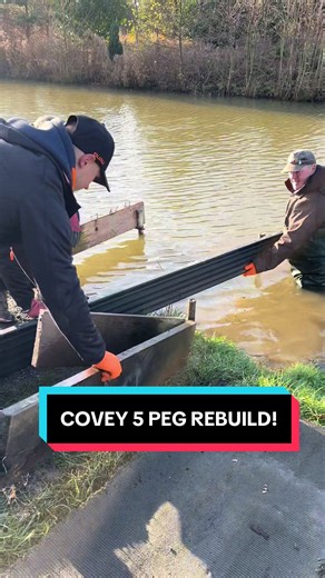 The boys are back with some more peg maintenance! Today they rebuilt peg 107 on Covey 5. 🔨 #fisherymanagement #maintenance