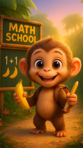 Genius Baby Monkey at Math School 😱😱#viral #babymonkey #trending #shortsfeed #monkey #youtubeshorts