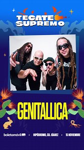 ¡GENITALLICA! 🎸 Cantaremos tomados de la mano las canciones de Genitallica en #TecateSupremo 🔥 👉🏻 Boletos a través de BoletoMovil | Tecate Supremo