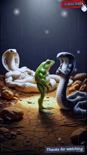 Brave Frog Defeats Snake 🐍🐸 | Unbelievable Animal Fight🐸 😧😧😧#aishorts #animals