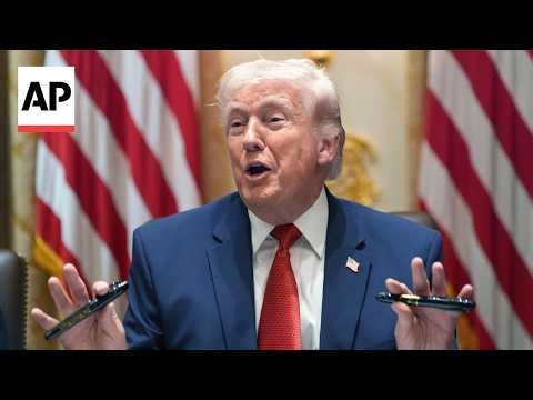 Trump interrupts Cabinet meeting to talk about his Sharpie markers