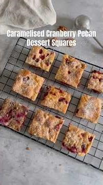 Caramelized Cranberry Pecan Dessert