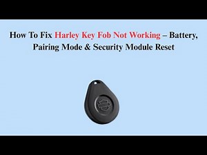 How To Fix Harley Key Fob Not Working – Battery, Pairing Mode & Security Module Reset