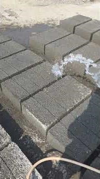 Perfect Water Curing for Strong Concrete 💧🧱 #Shorts #ytshorts #gokakbricksandblocks