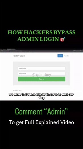 Xploit Boy on Instagram: "𝐇𝐎𝐖 𝐇𝐀𝐂𝐊𝐄𝐑𝐒 𝐁𝐘𝐏𝐀𝐒𝐒 𝐀𝐃𝐌𝐈𝐍 𝐋𝐎𝐆𝐈𝐍 🎯 🎨 Quick Peek: Hackers don’t need magic — they exploit weak defaults, sloppy configs, human trust, and overlooked recovery paths. (High-level overview, no step-by-step.) 💻 Common Targets (conceptual): • Default or reused credentials • Unpatched panels & misconfigurations • Weak recovery/forgot-password flows • Social engineering and credential stuffing ⚠️ Why it matters: An exposed admin account = full control