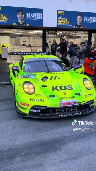 Porsche 911 GT3R in DTM Racing Action