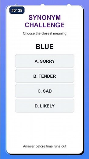 Synonym Quiz #0138 | English Vocabulary Practice