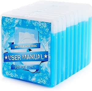 Ice Packs (set of 10) Ice Packs for Lunch Box Ice Packs for Cooler Lunch Boxes Cool Packs Thin Flat Ice Packs Fit all Kinds of Lunch boxes