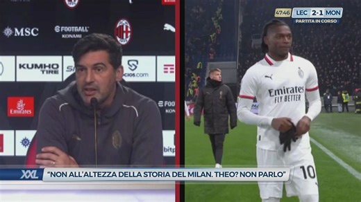 Fonseca: Non all'altezza della storia del Milan, Theo? Non parlo - SportMediaset