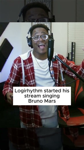 I started my live stream singing Bruno Mars
