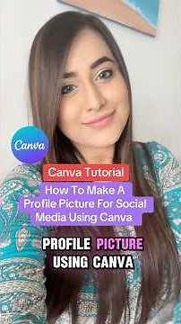 How To Make A Profile Picture For Social Media Using Canva #canvatutorial