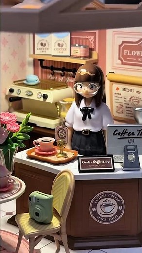 Welcome to My Mini Coffee Shop ☕🏡 #coffee #miniature #vibes