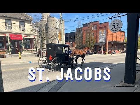 St Jacobs, Ontario, Canada Walking Tour 🇨🇦 | Cute Village in Ontario