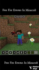 Free fire Emotes In Minecraft#minecraft#Shortsvideo#viral#TGM