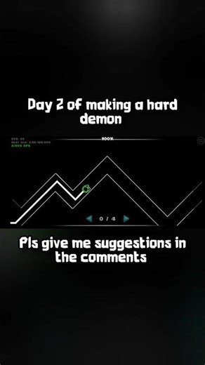 day 2 of making a hard demon in geometry dash #doggie #geometrydash #zoink