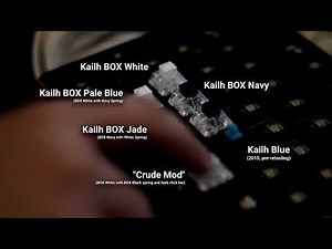 Kailh BOX Clicky Comparison: White vs Pale Blue vs Jade vs Navy vs Crude Mod