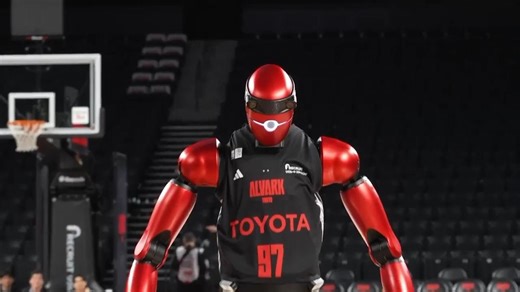 Moment: Toyota unveils AI-powered basketball robot CUE7