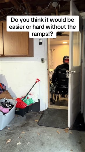 I really think it is much easier to just pop a wheelie and go over the hump as a posed to the ramps being there because it really makes much more work for me I feel like anyways. What would you all do? Amy recommendations help!!! Thank you all for the support!!! #fyp #ramps #paraplegic #viral #lifeproblems