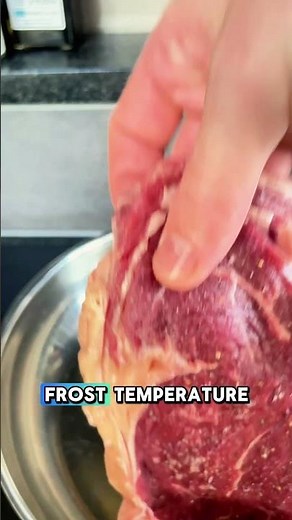 How to get your stainless steel pan at the correct temperature for frying a steak 🥩 👌✅