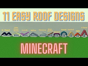 Minecraft Roof Designs | Basic Easy Tutorial