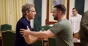 Ben Stiller meets with Zelenskyy in Kyiv, tells Ukrainian leader 'You're my hero'