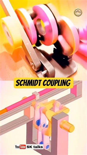 Schmidt coupling . #solidworks #3d #design #autocad #engineering #mechanicalengineering
